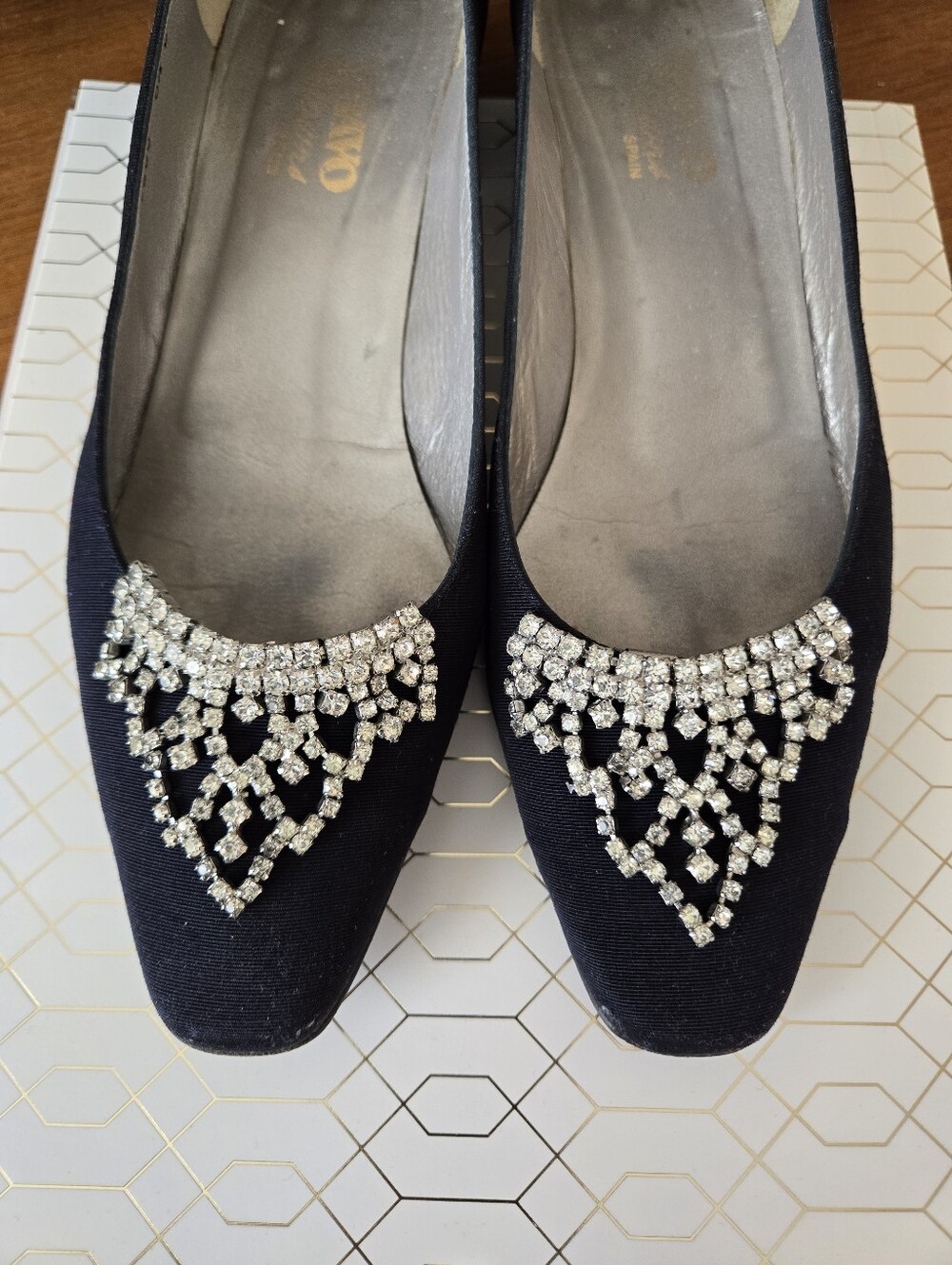 Vintage Musi Rhinestone Shoe Clips